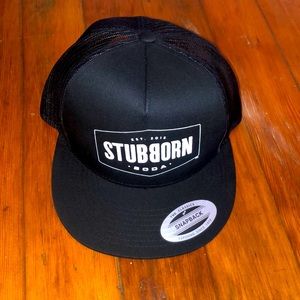 Black Snap-Back Trucker Hat